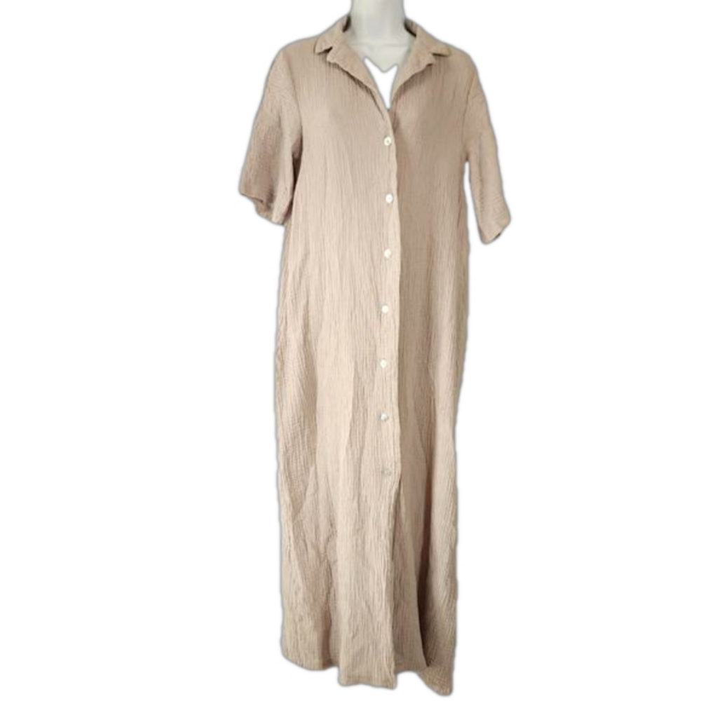 Miss Look Button Down Maxi Dress